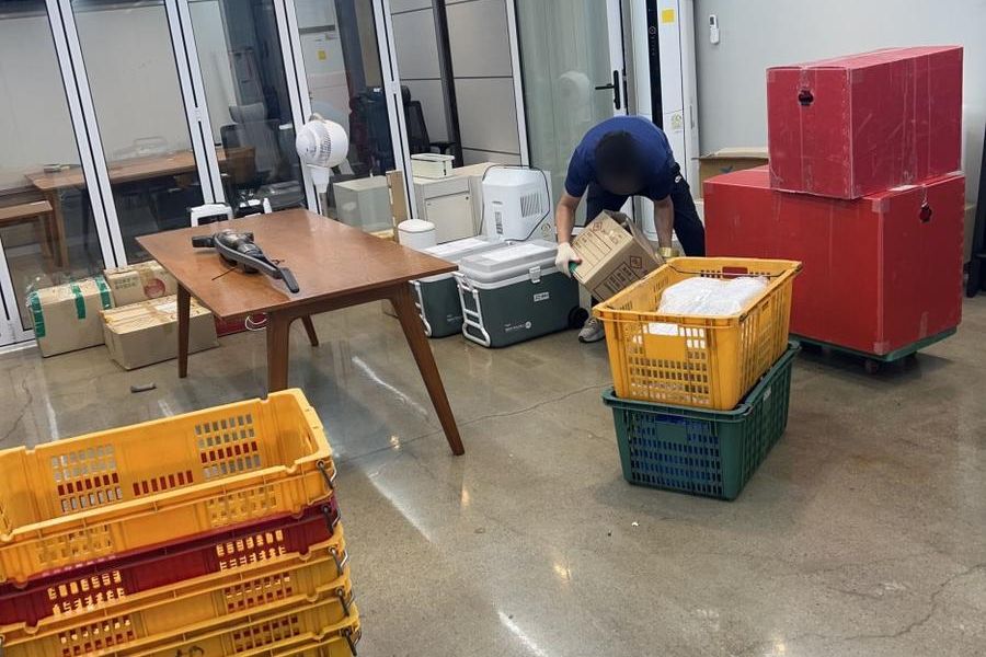 완주군 작업 당일 현장