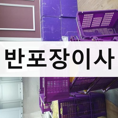 전북·광주 반포장이사 포장이사